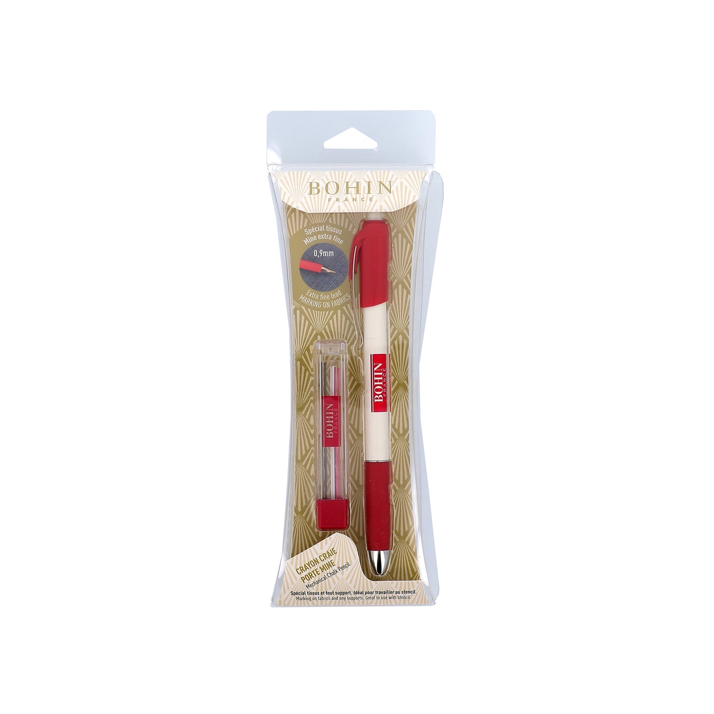 Extra fine chalk pencil with refill in 3 colours ø 0.9mm