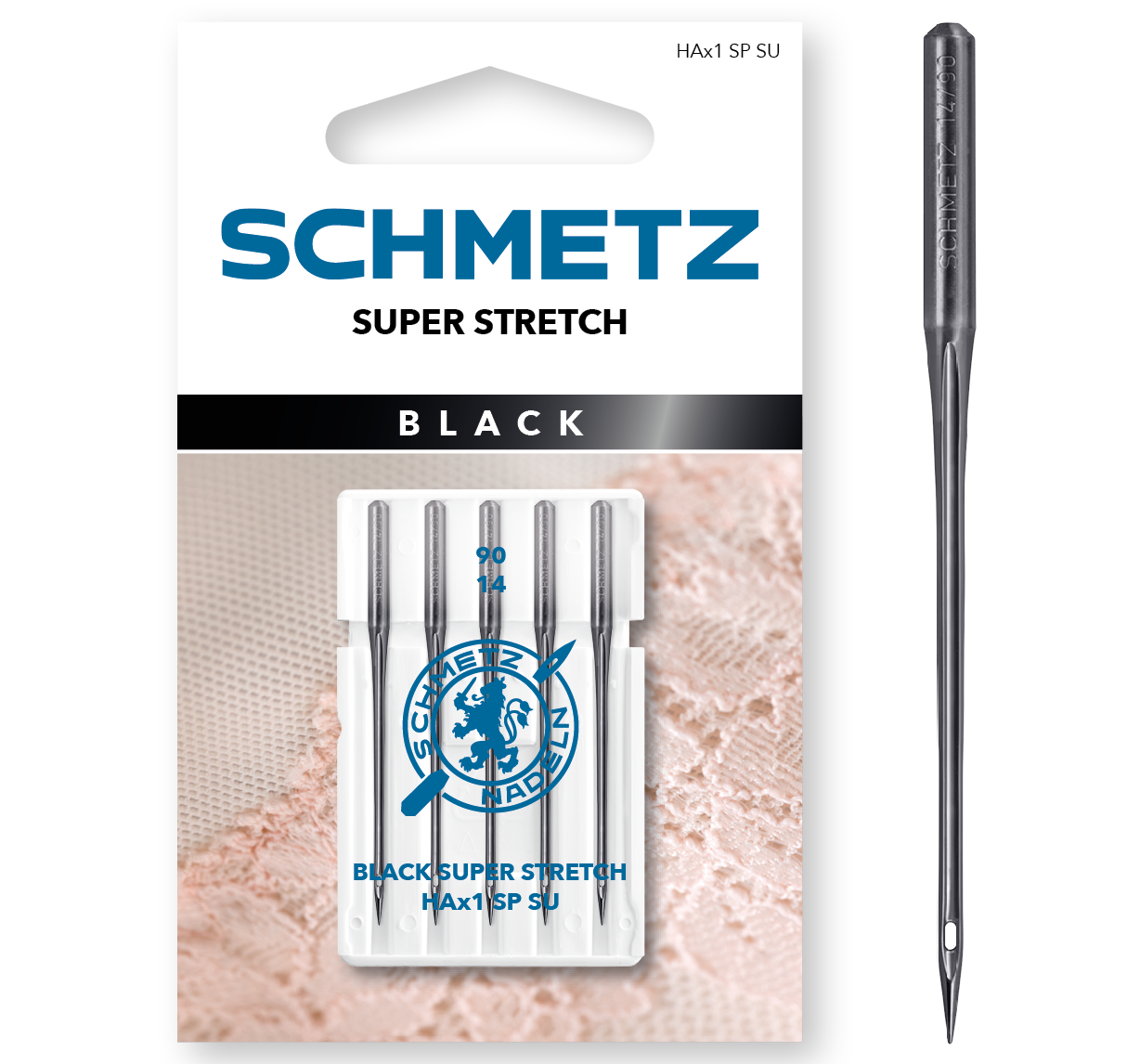 Super stretch naald Black