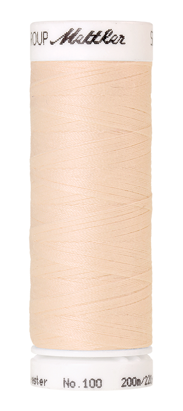 Naaigaren Seralon Mettler kleur wit - beige - gele tinten