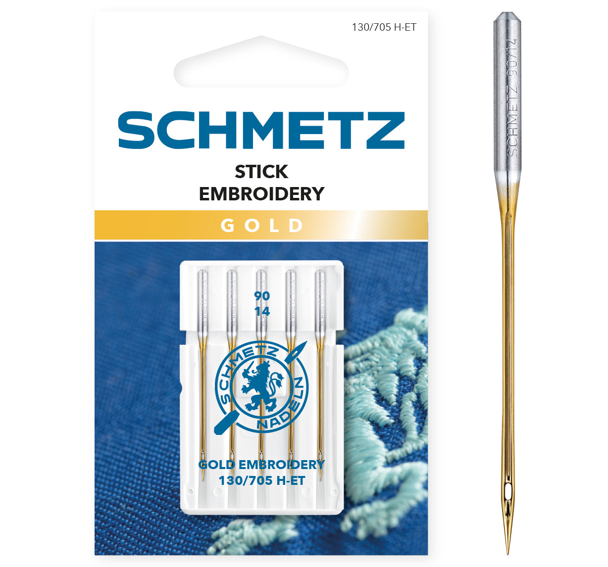 Gouden borduurnaald 5x90-14