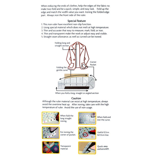 Gebruikshandleiding voor meetlat van 10 x 30 cm