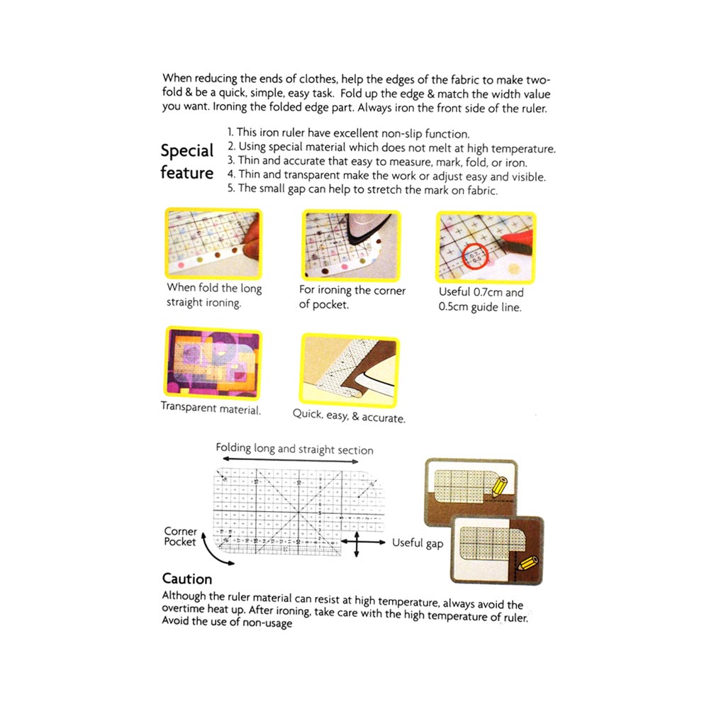 Gebruikshandleiding voor meetlat van 10 x 20 cm