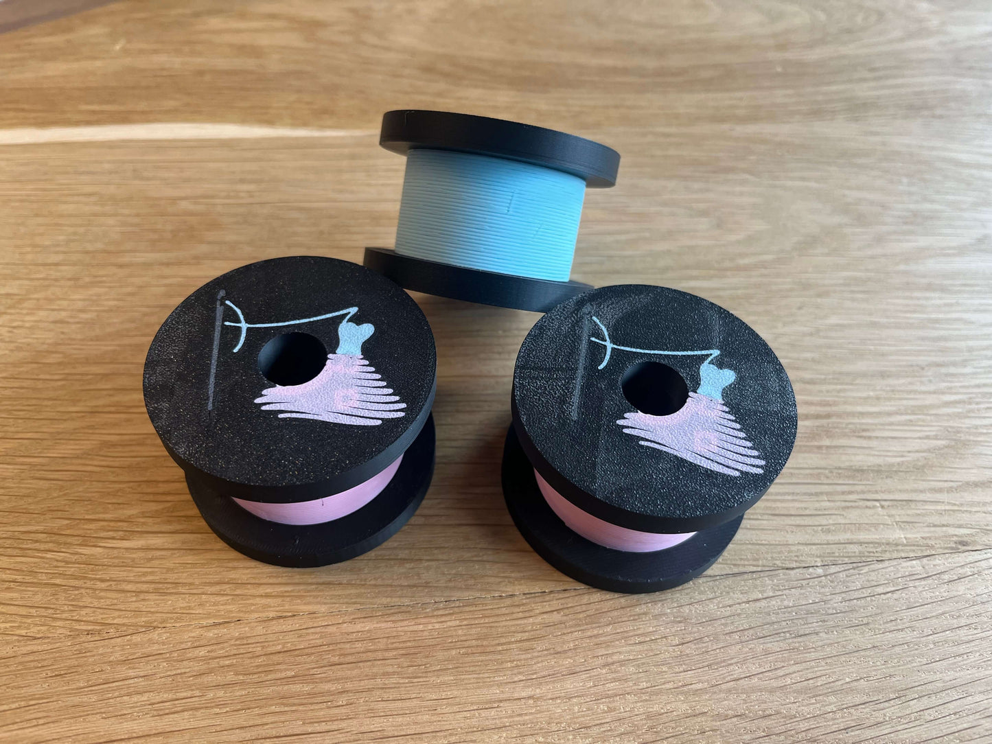 3D-geprinte patroongewichten – spoelvorm