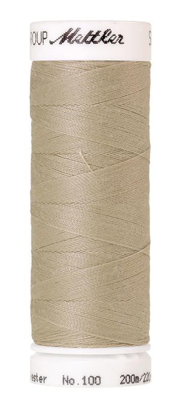 Naaigaren Seralon Mettler kleur wit - beige - gele tinten