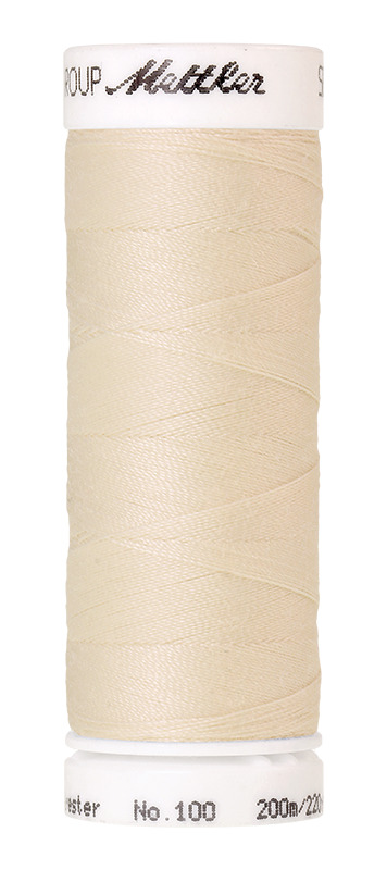 Naaigaren Seralon Mettler kleur wit - beige - gele tinten