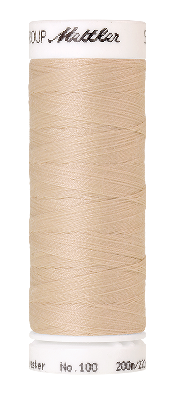 Naaigaren Seralon Mettler kleur wit - beige - gele tinten