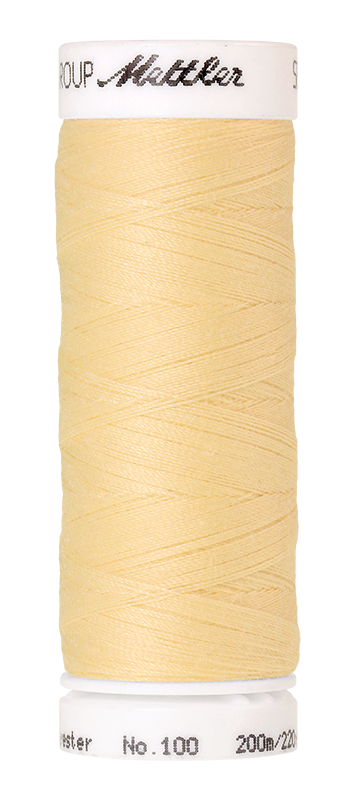 Naaigaren Seralon Mettler kleur wit - beige - gele tinten