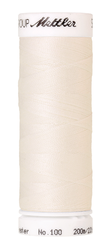 Naaigaren Seralon Mettler kleur wit - beige - gele tinten