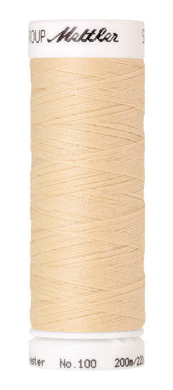 Naaigaren Seralon Mettler kleur wit - beige - gele tinten