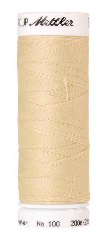 Naaigaren Seralon Mettler kleur wit - beige - gele tinten