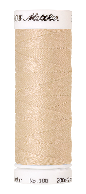 Naaigaren Seralon Mettler kleur wit - beige - gele tinten