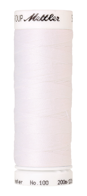 Naaigaren Seralon Mettler kleur wit - beige - gele tinten