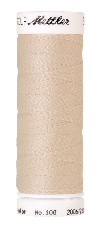 Naaigaren Seralon Mettler kleur wit - beige - gele tinten