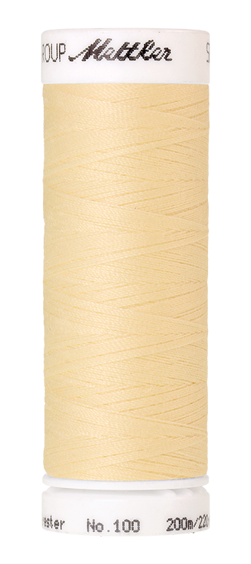 Naaigaren Seralon Mettler kleur wit - beige - gele tinten