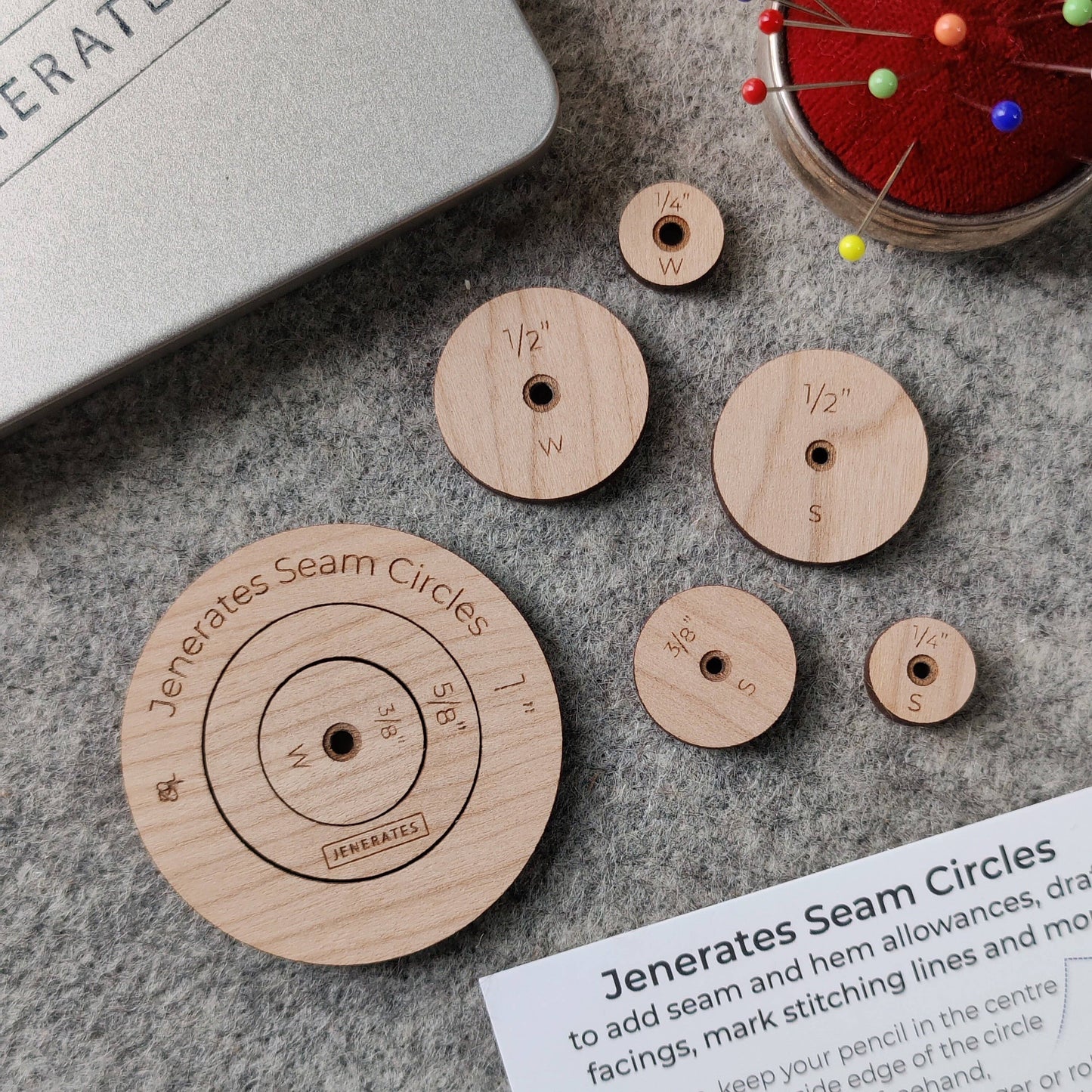 Cirkels voor naadtoeslag