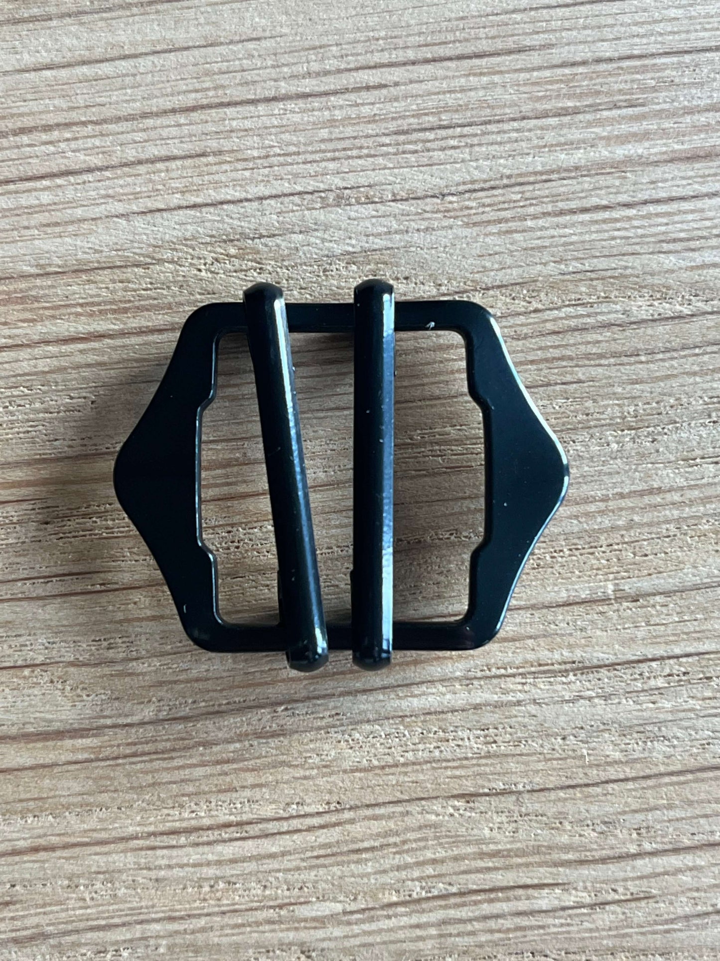 dubbele gespsluiting voor broek zwart voorkant