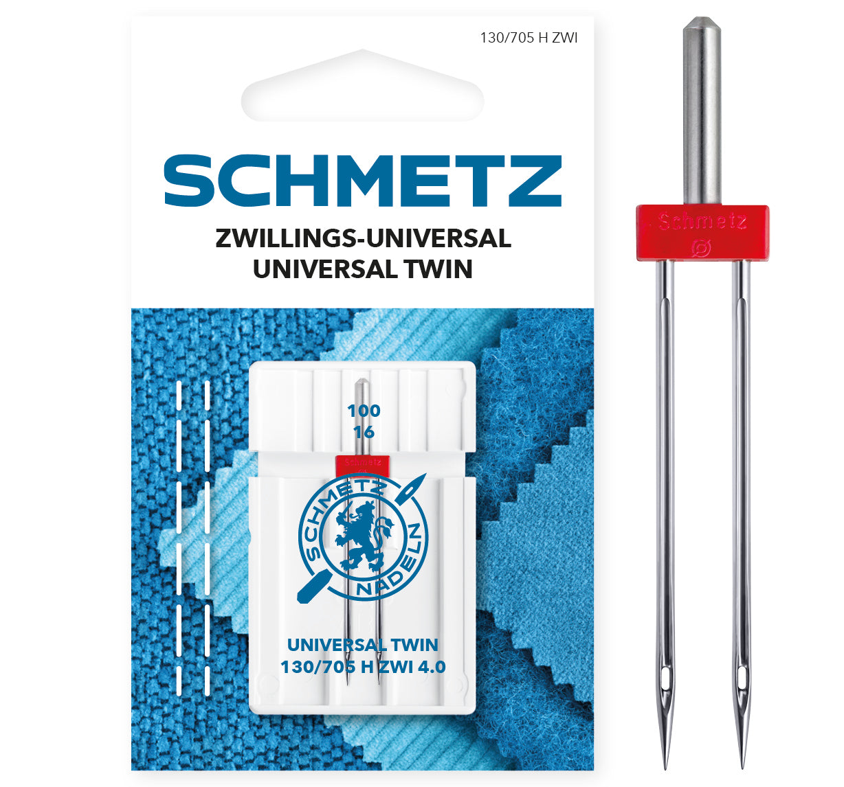 Universele tweelingnaald 4.0x100-16